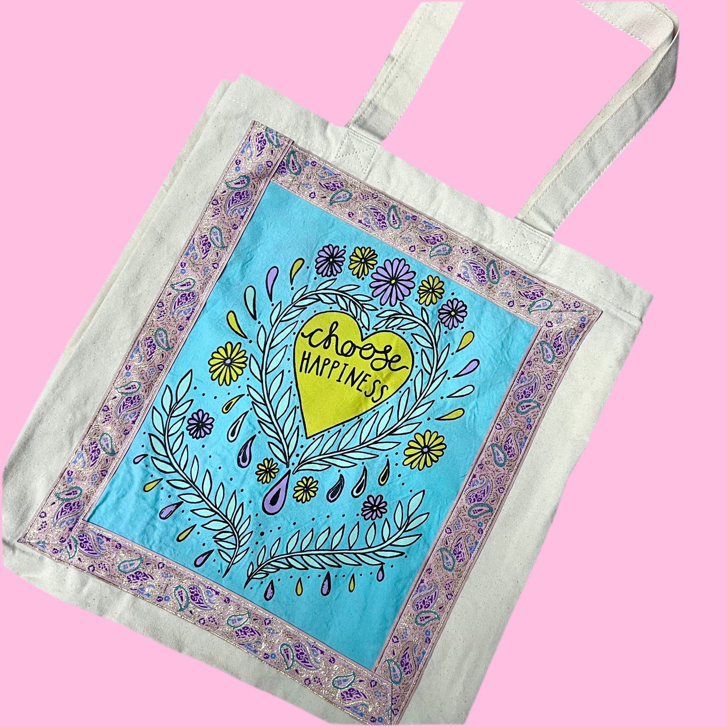 choose happiness tote bags | 4 colours