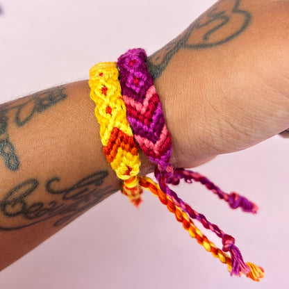 woven affirmation bracelets