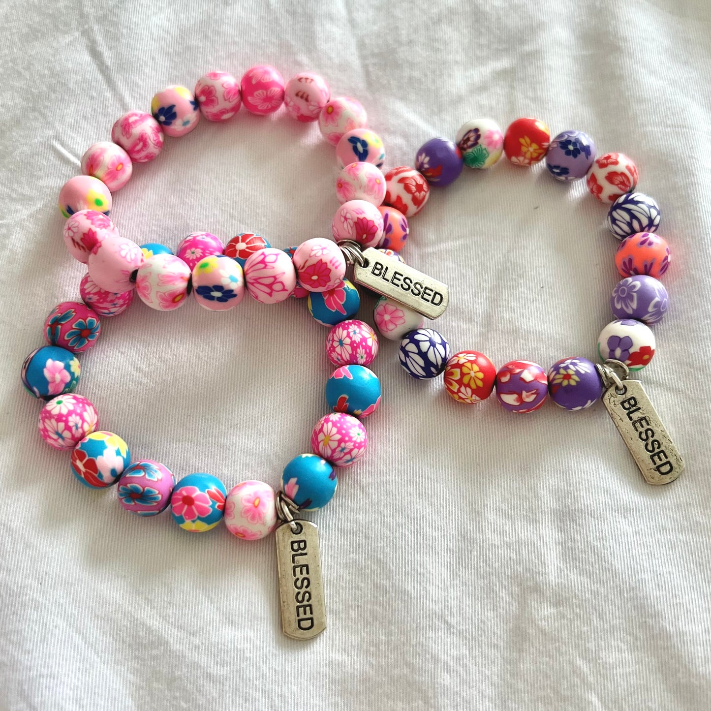 blessed floral bracelets