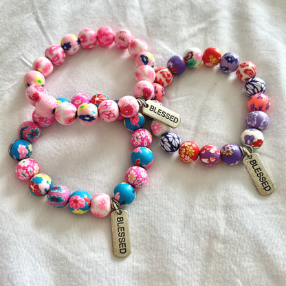 blessed floral bracelets