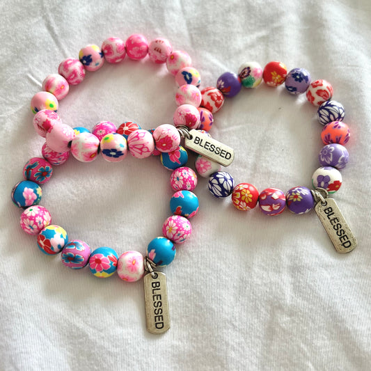 blessed floral bracelets