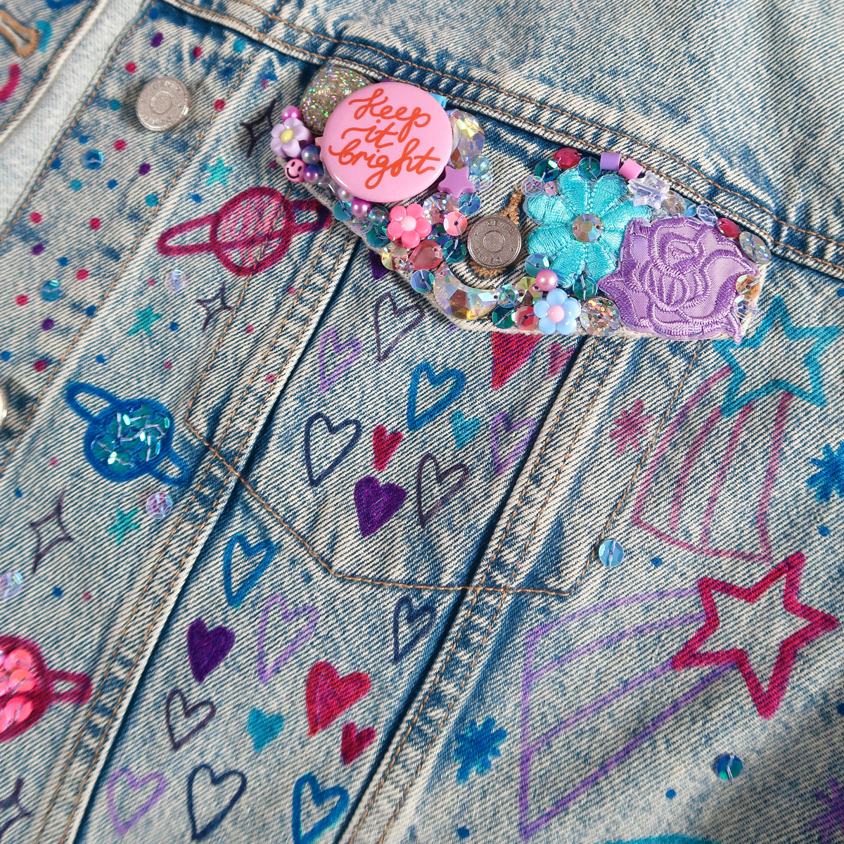 the ‘cosmic’ denim jacket