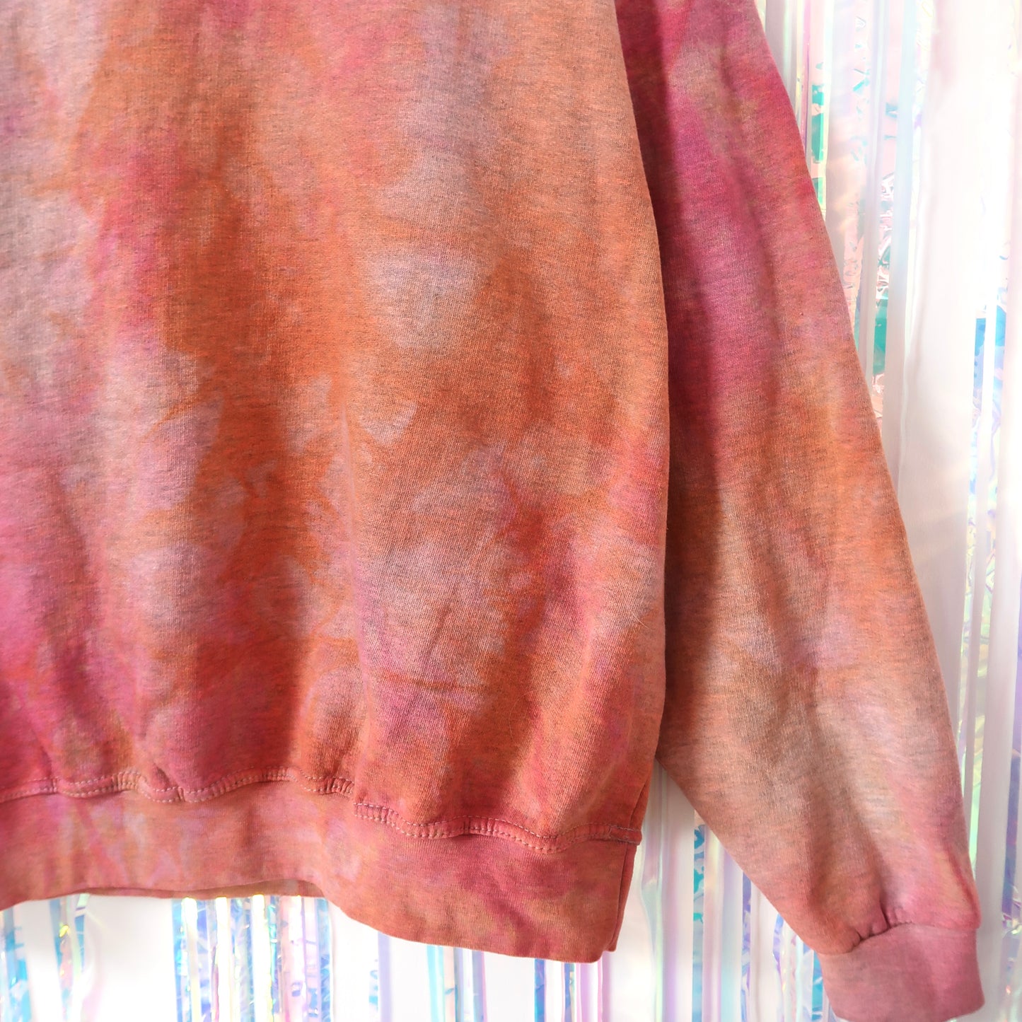 powerful embroidered sweatshirt - tie dye