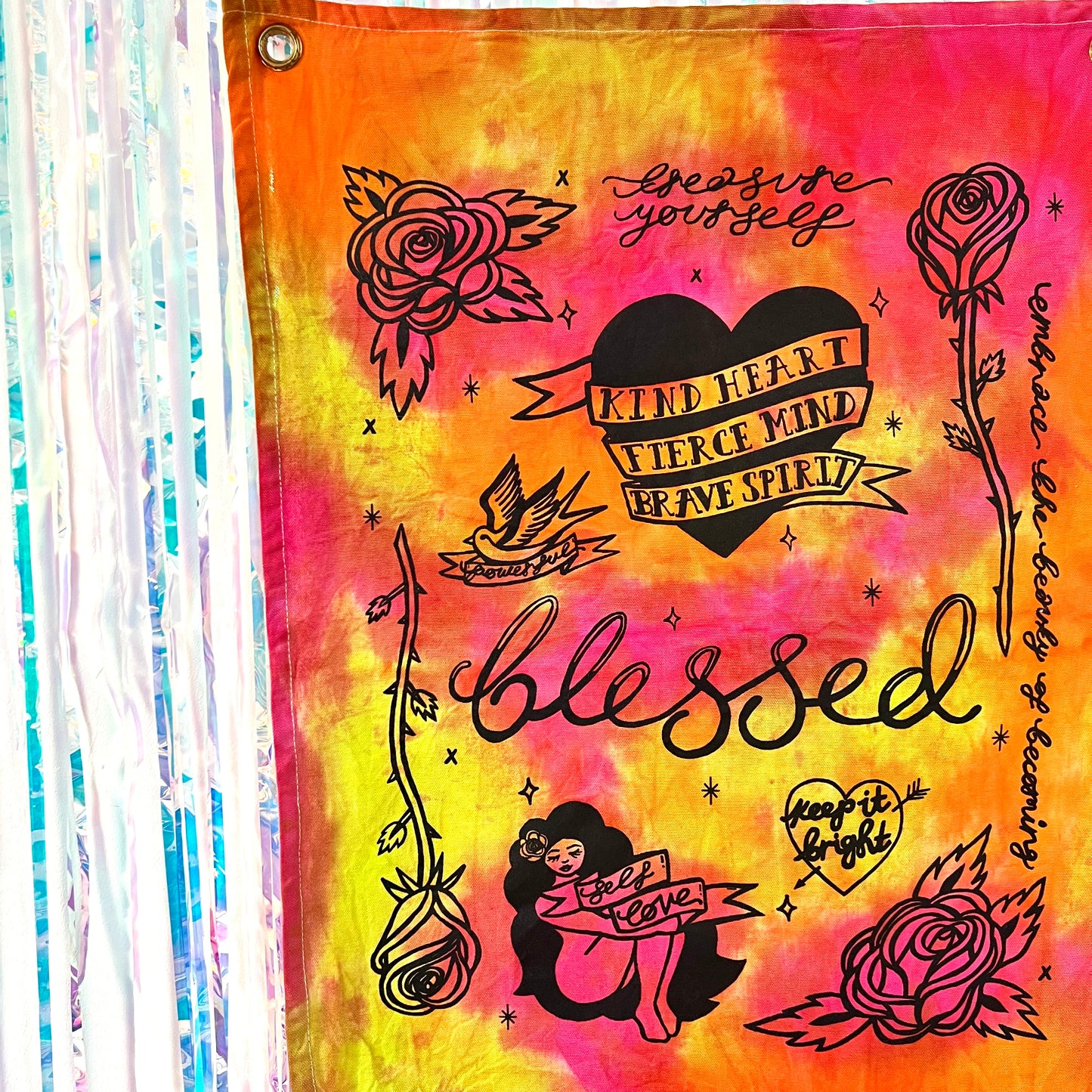 tattoo flash wall hanging - fruit punch