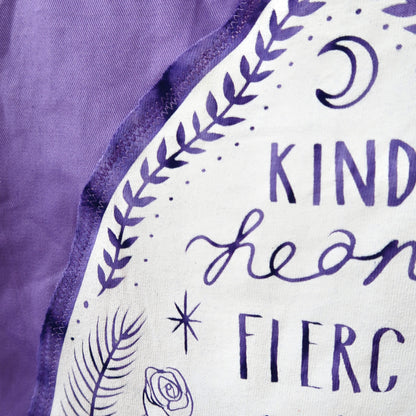 kind heart fierce mind brave spirit bag