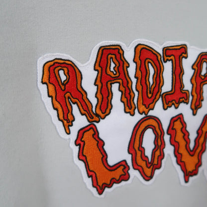 radiate love embroidered sweatshirt - lightest blue