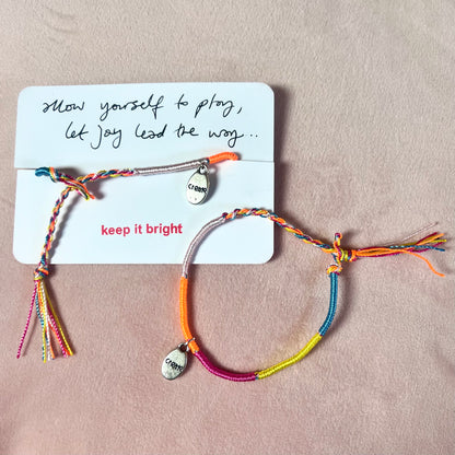 ‘create’ affirmation bracelet