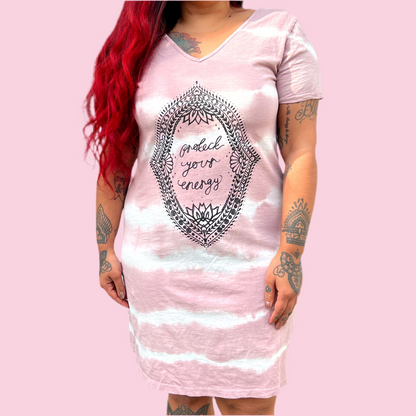 protect your energy tie dye dress