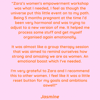 women's empowerment workshop | manchester | 19th september