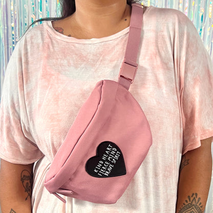 kind heart, fierce mind, brave spirit bum bag / waist pack