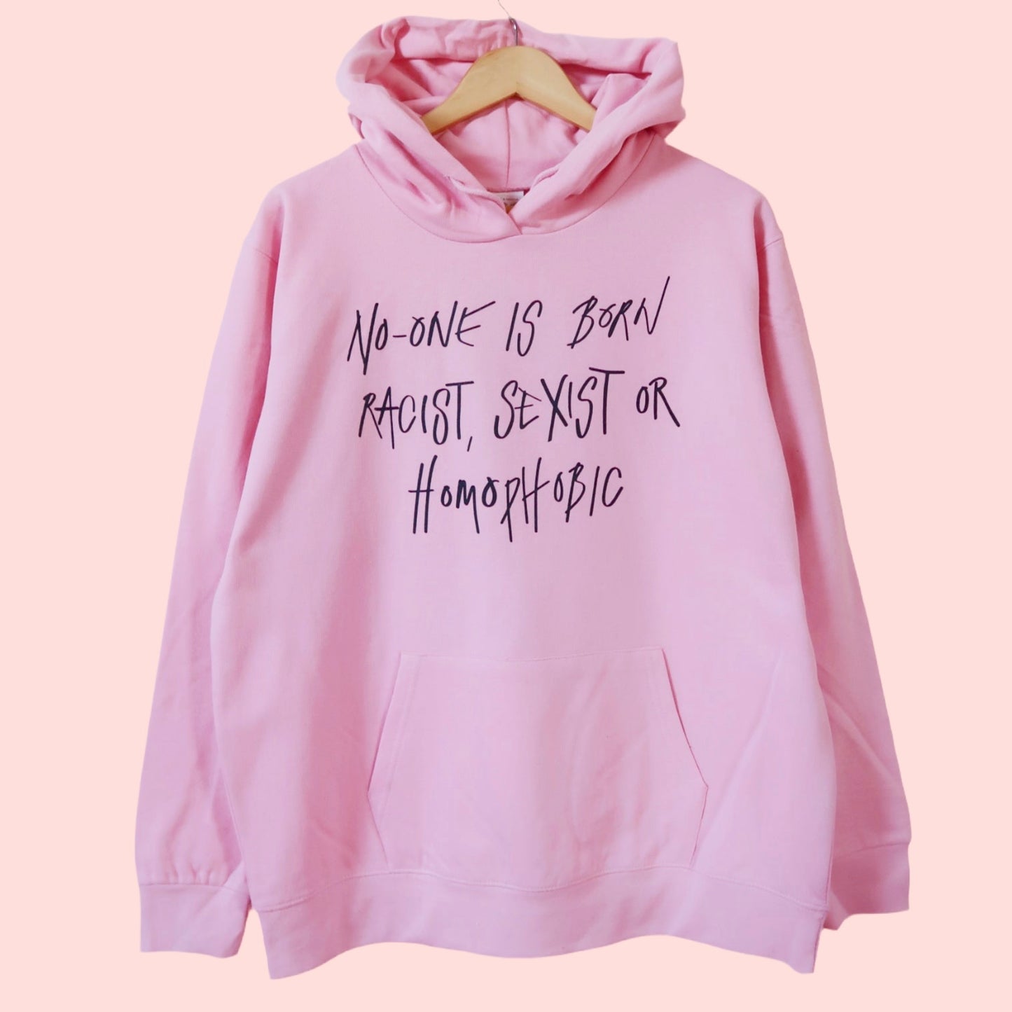 hate is taught hoodie - pink | 2 styles