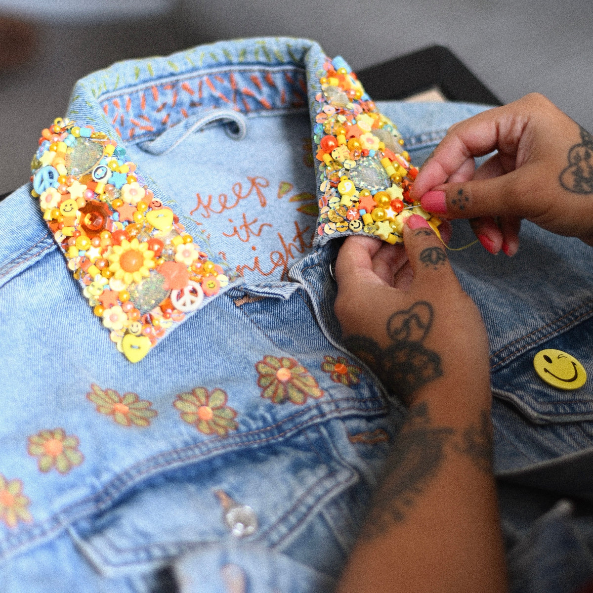 the ‘sunny days’ denim jacket