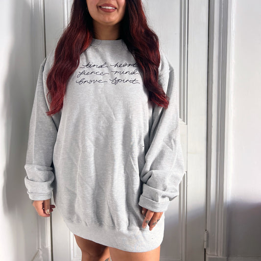 kind heart, fierce mind, brave spirit sweatshirt | 3 colours