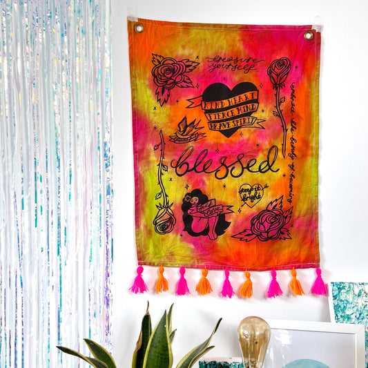 tattoo flash wall hanging - fruit punch