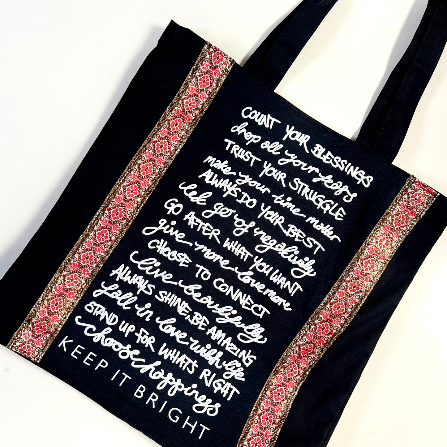 the reminders tote bag