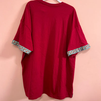 kind heart, fierce mind, brave spirit kimono - red