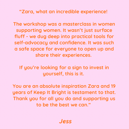 women's empowerment workshop | manchester | 19th september