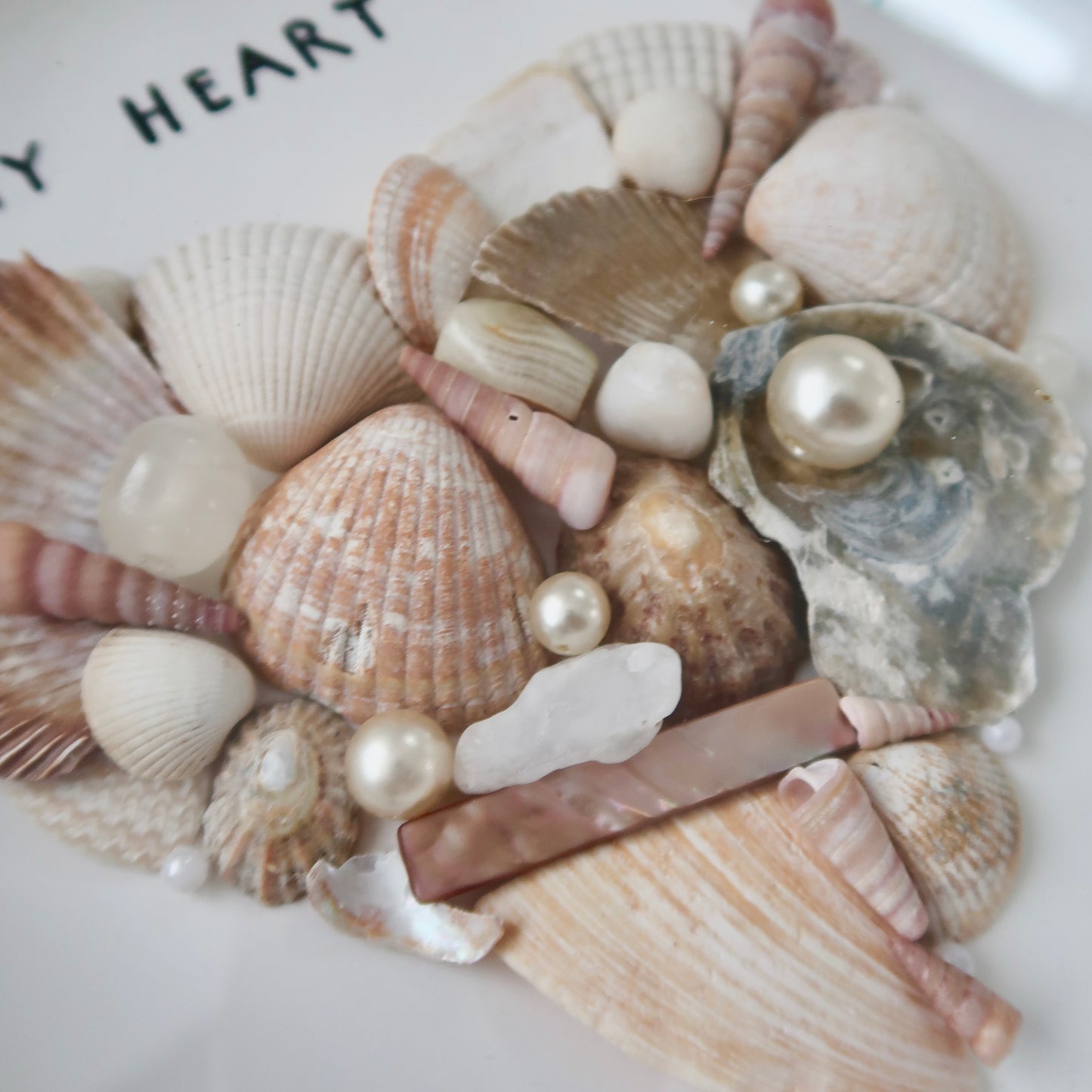 ocean heart - framed art