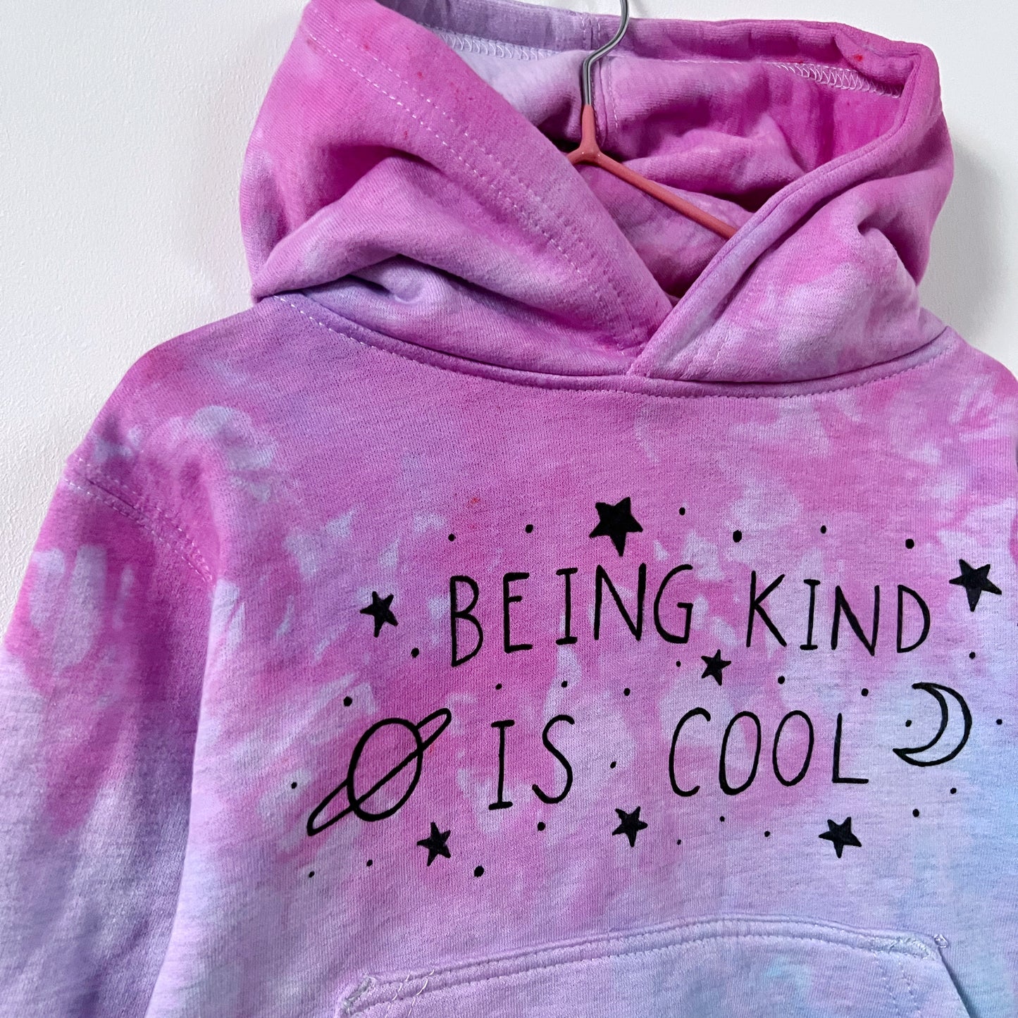 kids being kind is cool tie dye hoodie