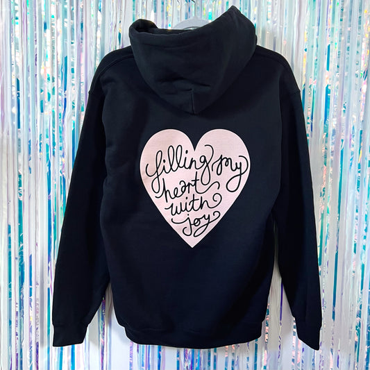 filling my heart with joy hoodie - navy