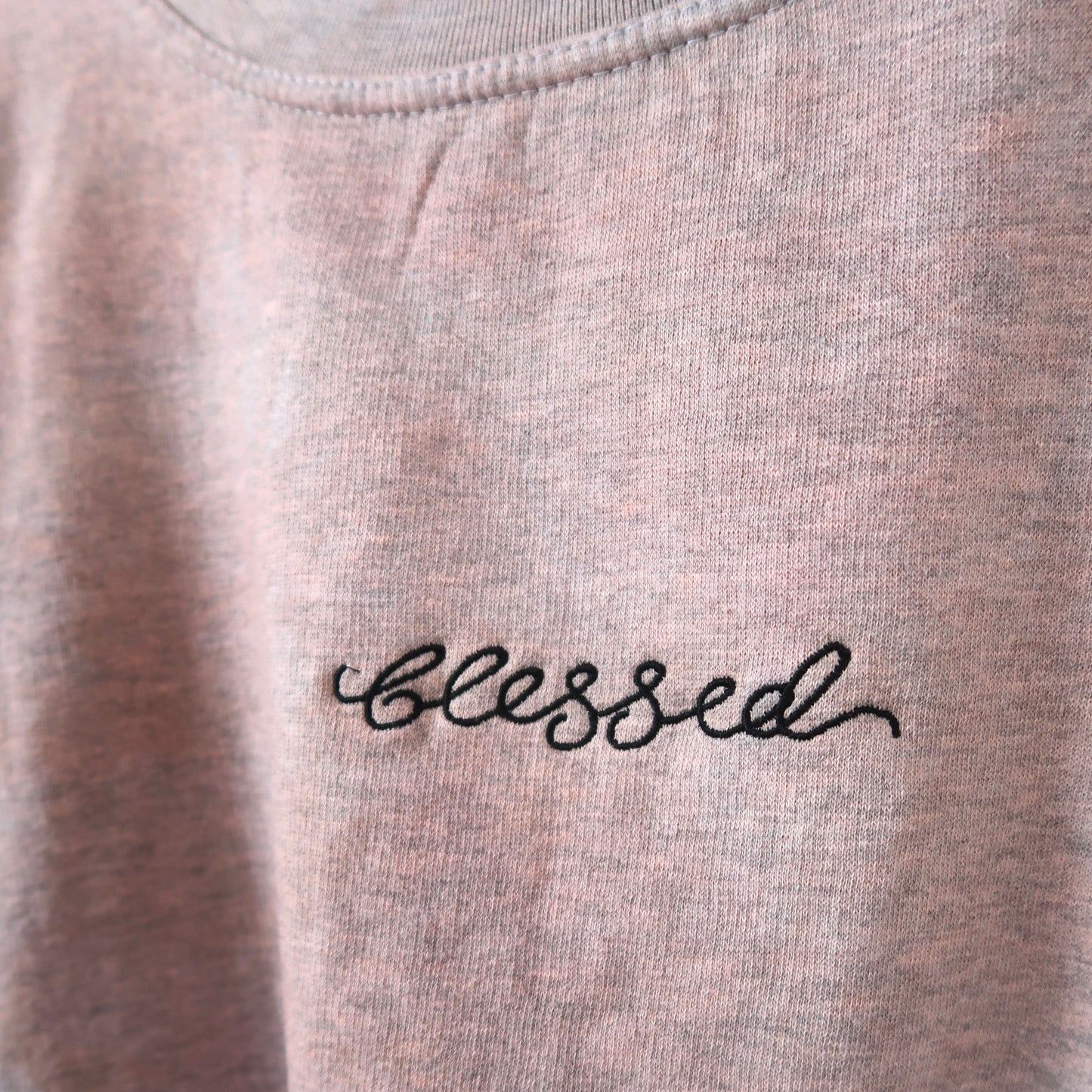 blessed embroidered sweatshirt - tie dye