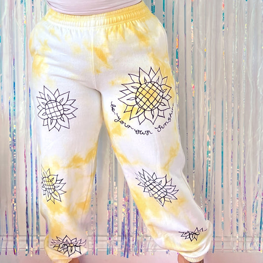 be your own sunshine tie dye lounge pants