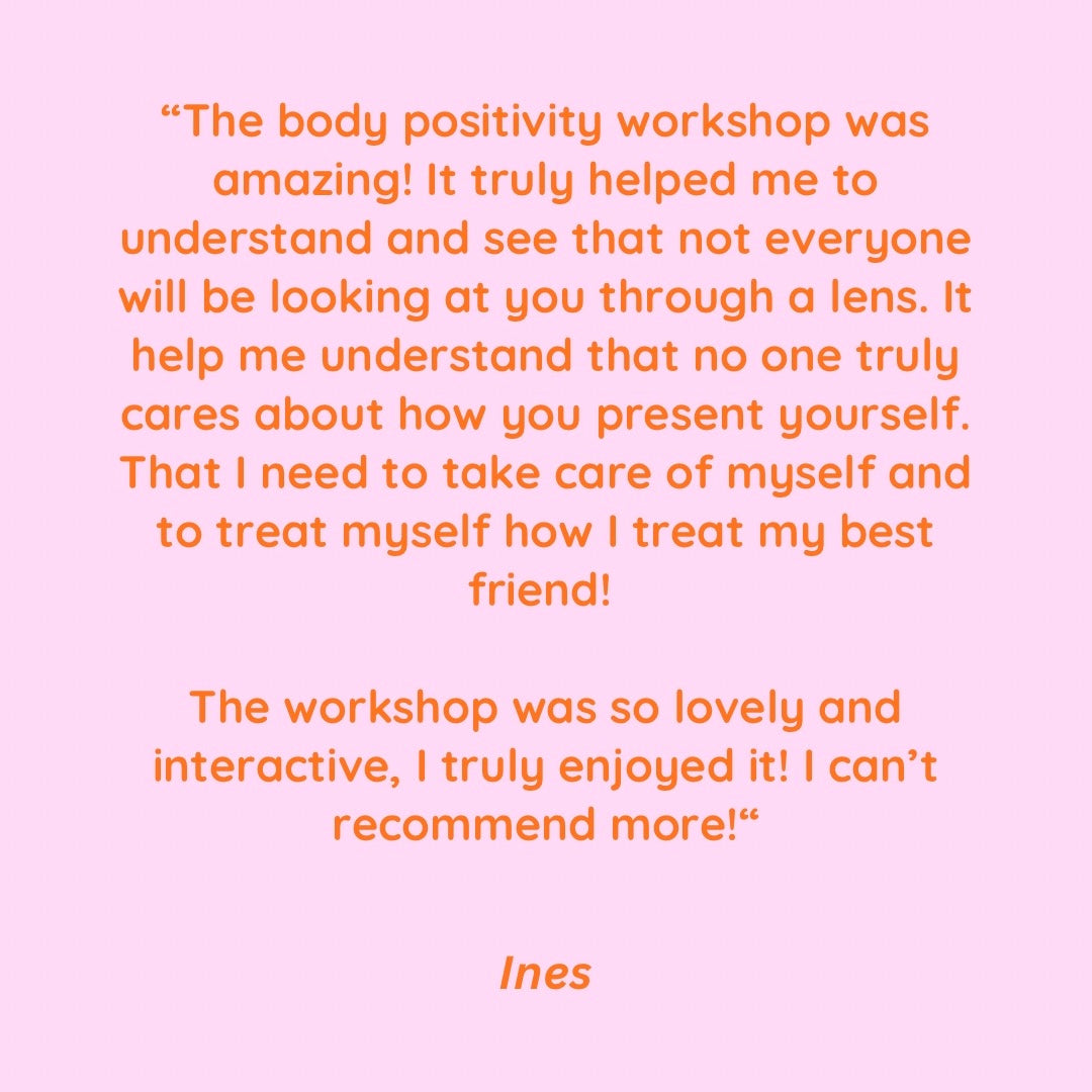 body positivity workshop | manchester | 12th september