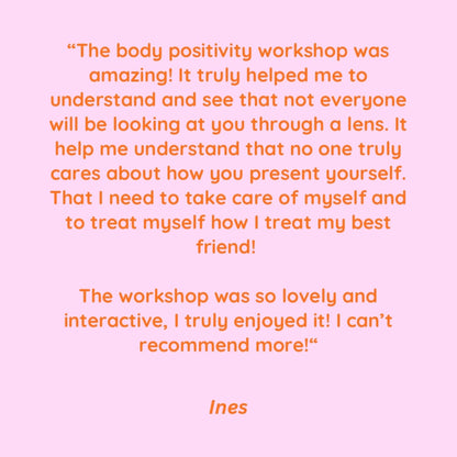 body positivity workshop | manchester | 12th september