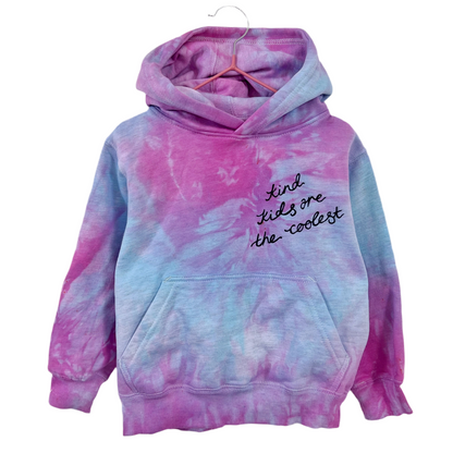 kind kids are the coolest tie dye hoodie
