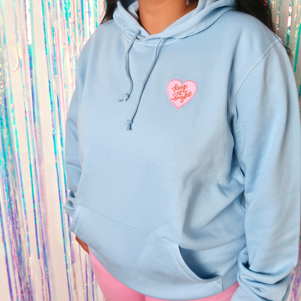 keep it bright hoodie - blue
