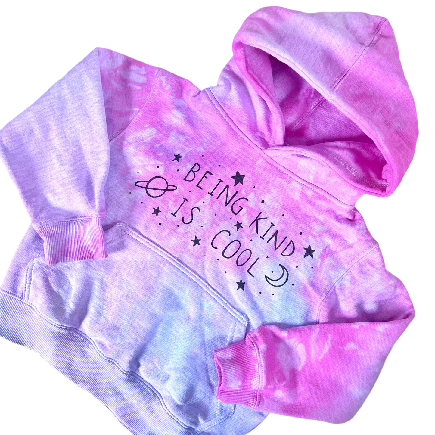 kids being kind is cool tie dye hoodie