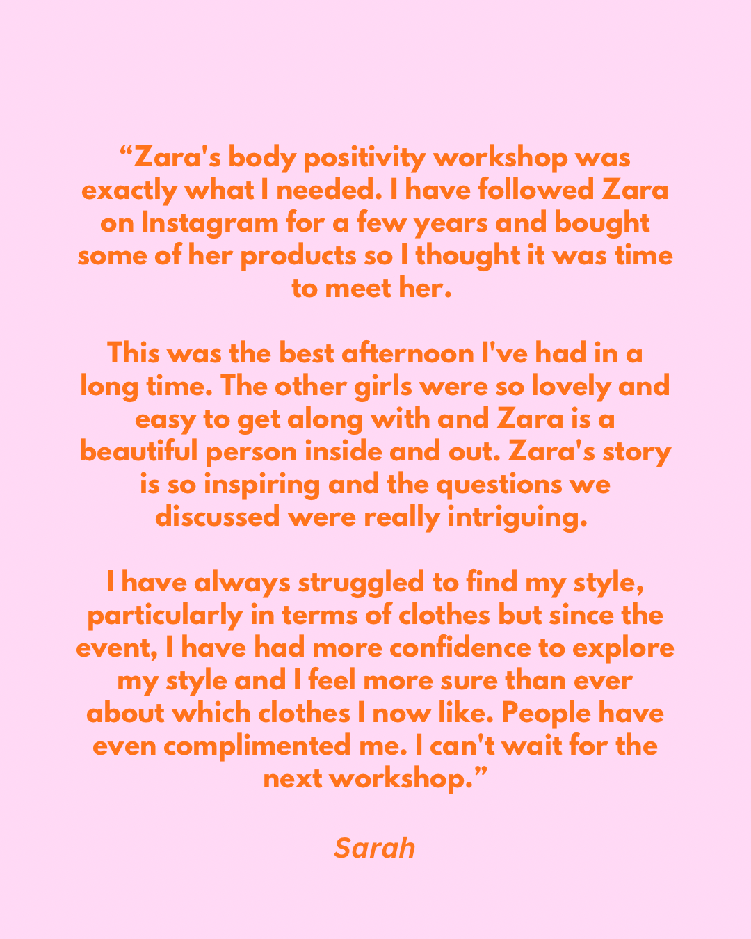 body positivity workshop | london | 18th july