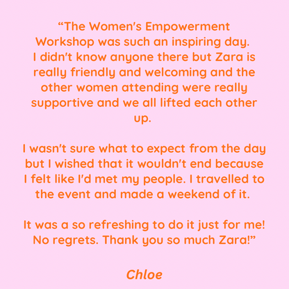 women's empowerment workshop | manchester | 19th september