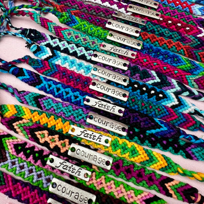 woven affirmation bracelets