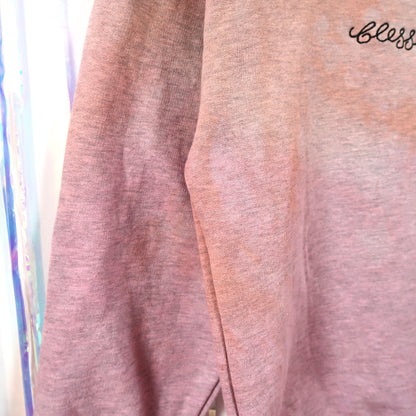 blessed embroidered sweatshirt - tie dye