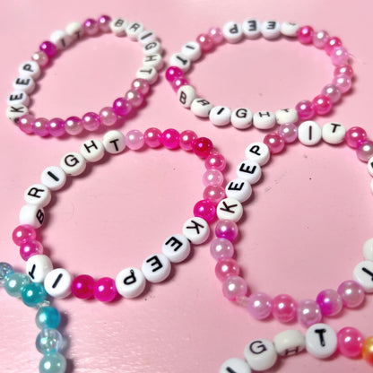 keep it bright beaded bracelets