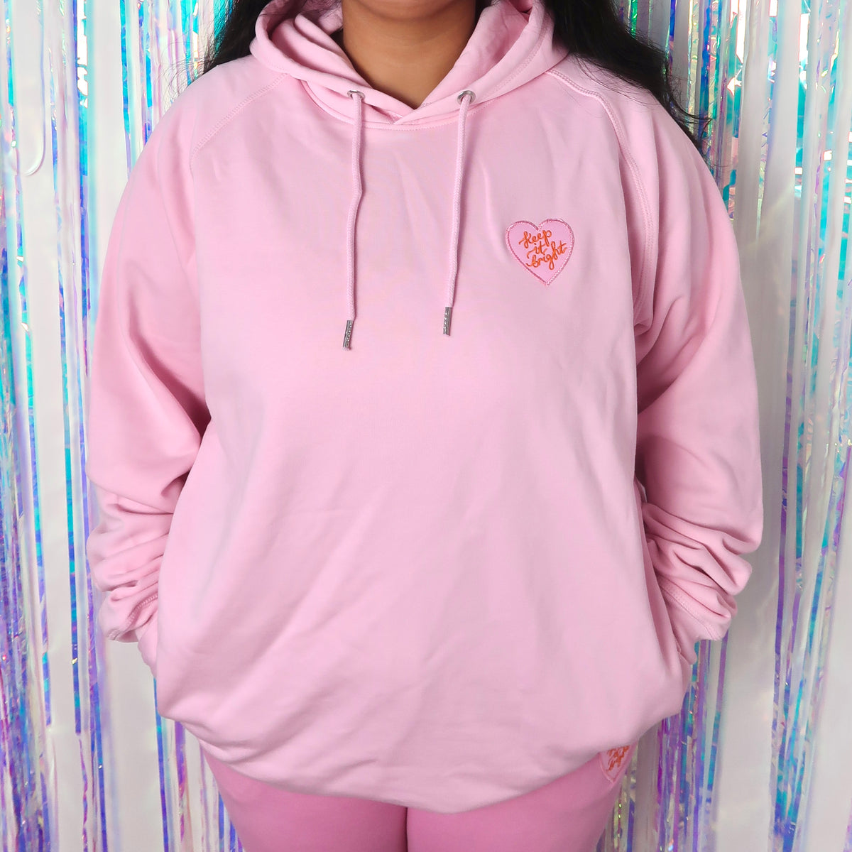keep it bright hoodie - pink