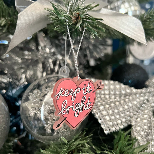 keep it bright hanging decoration