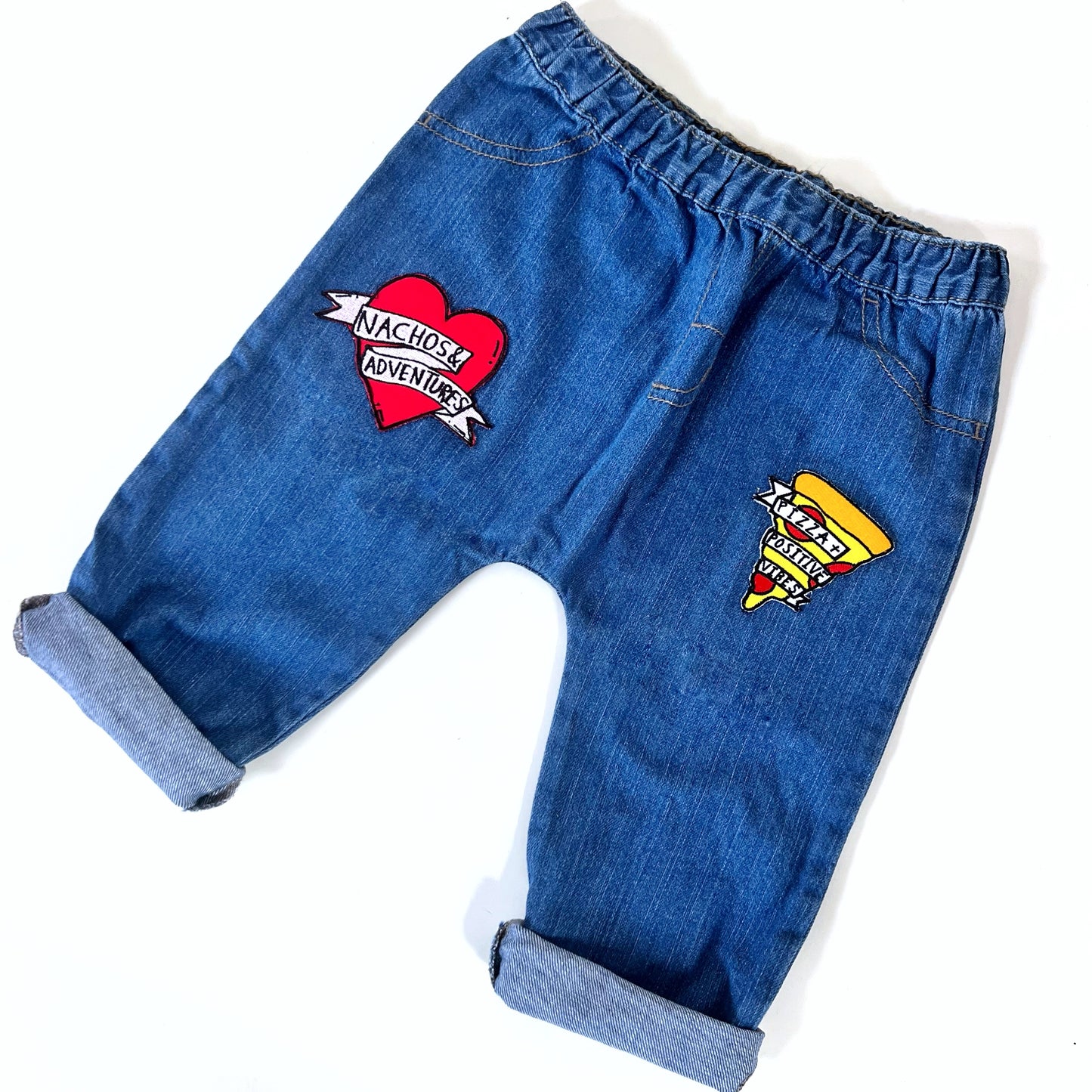 kids patch jeans