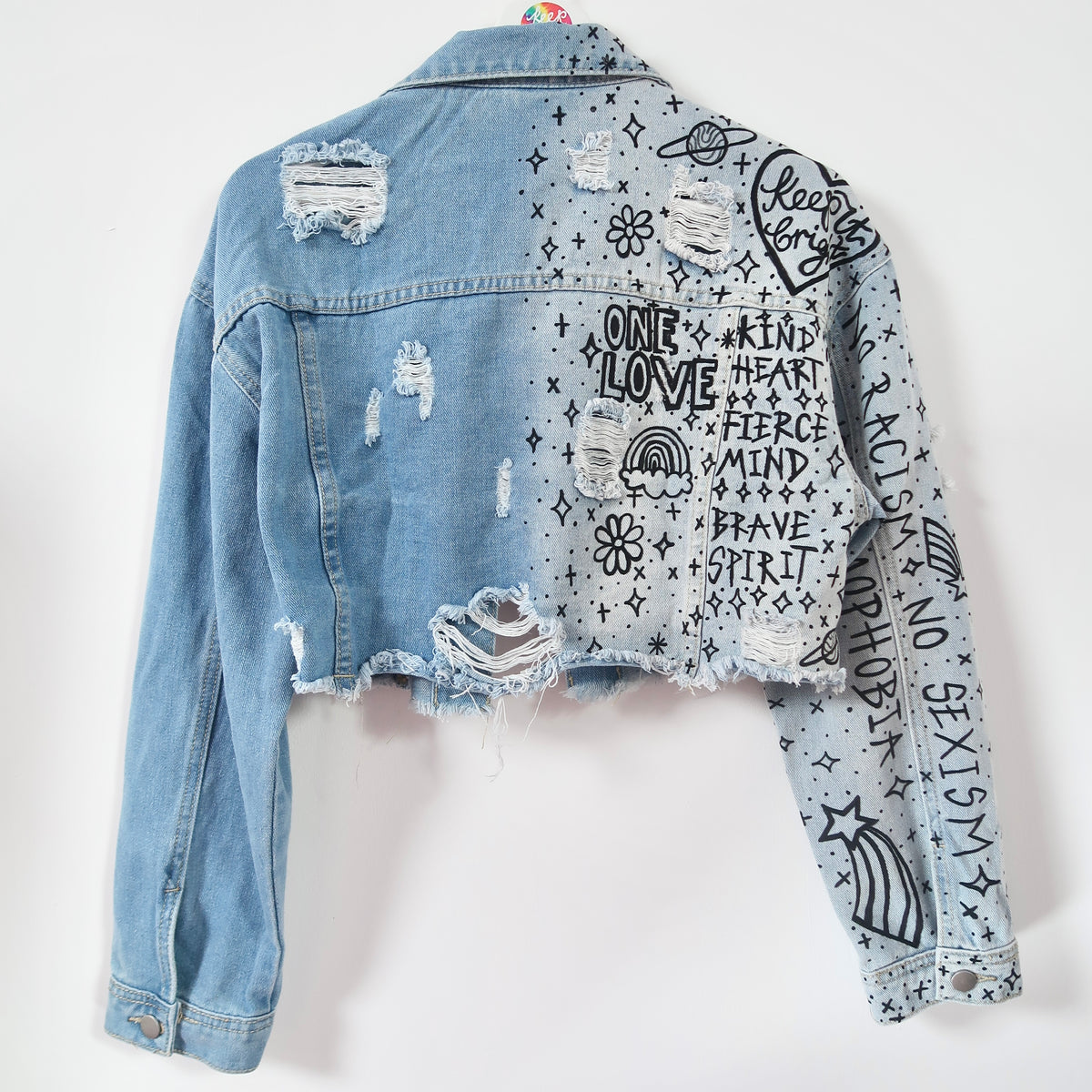 the ‘heart on sleeve’ denim jacket