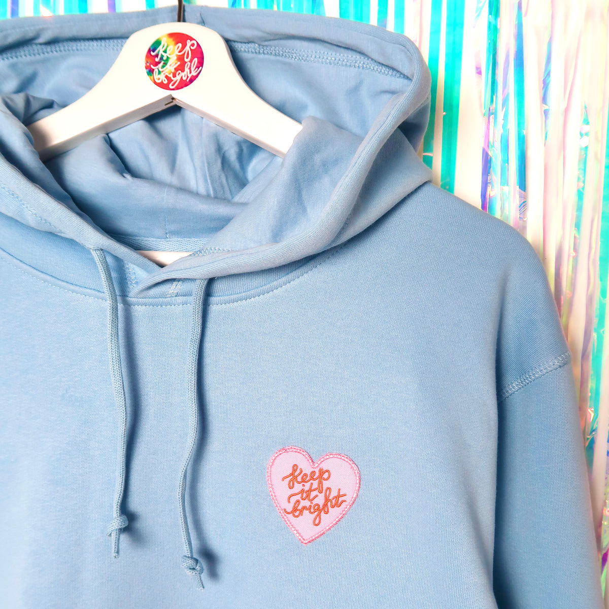 keep it bright hoodie - blue