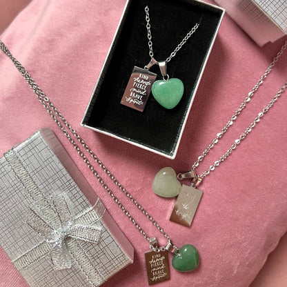 kind heart fierce mind brave spirit crystal necklaces