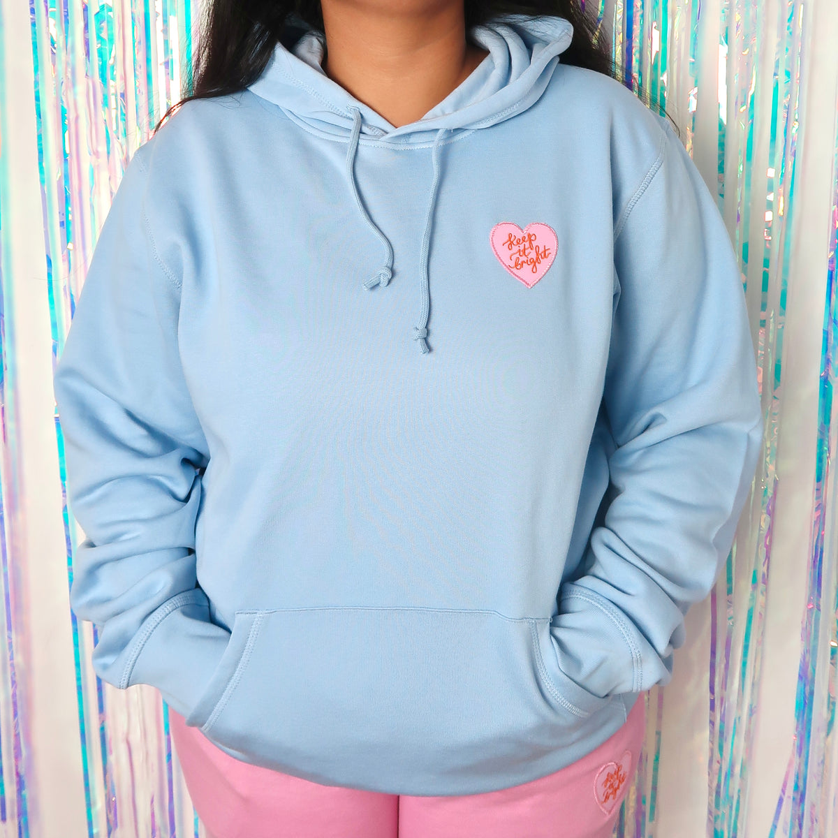 keep it bright hoodie - blue