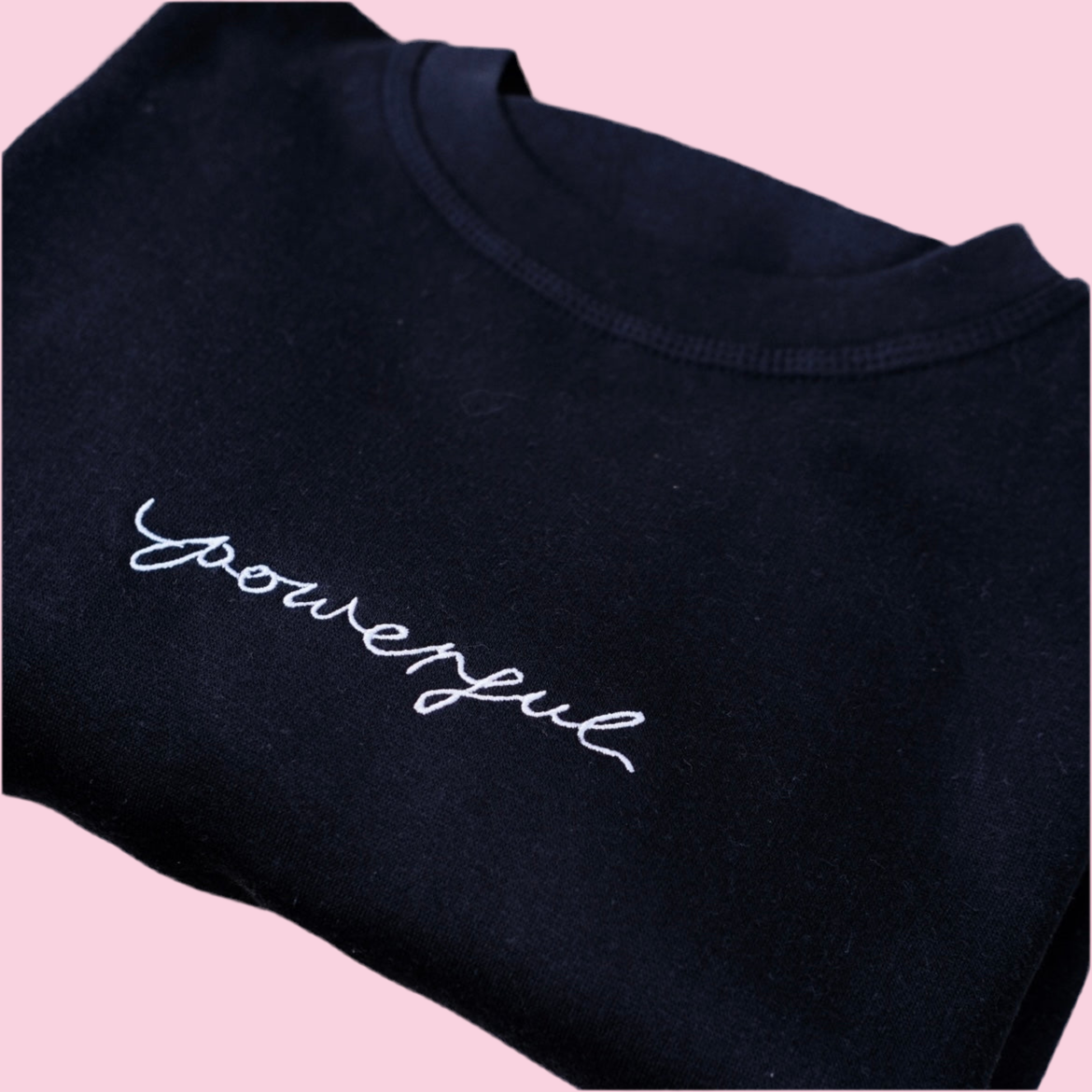 powerful embroidered sweatshirt | 4 colours