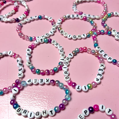keep it bright beaded bracelets