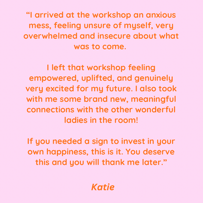 women's empowerment workshop | manchester | 19th september