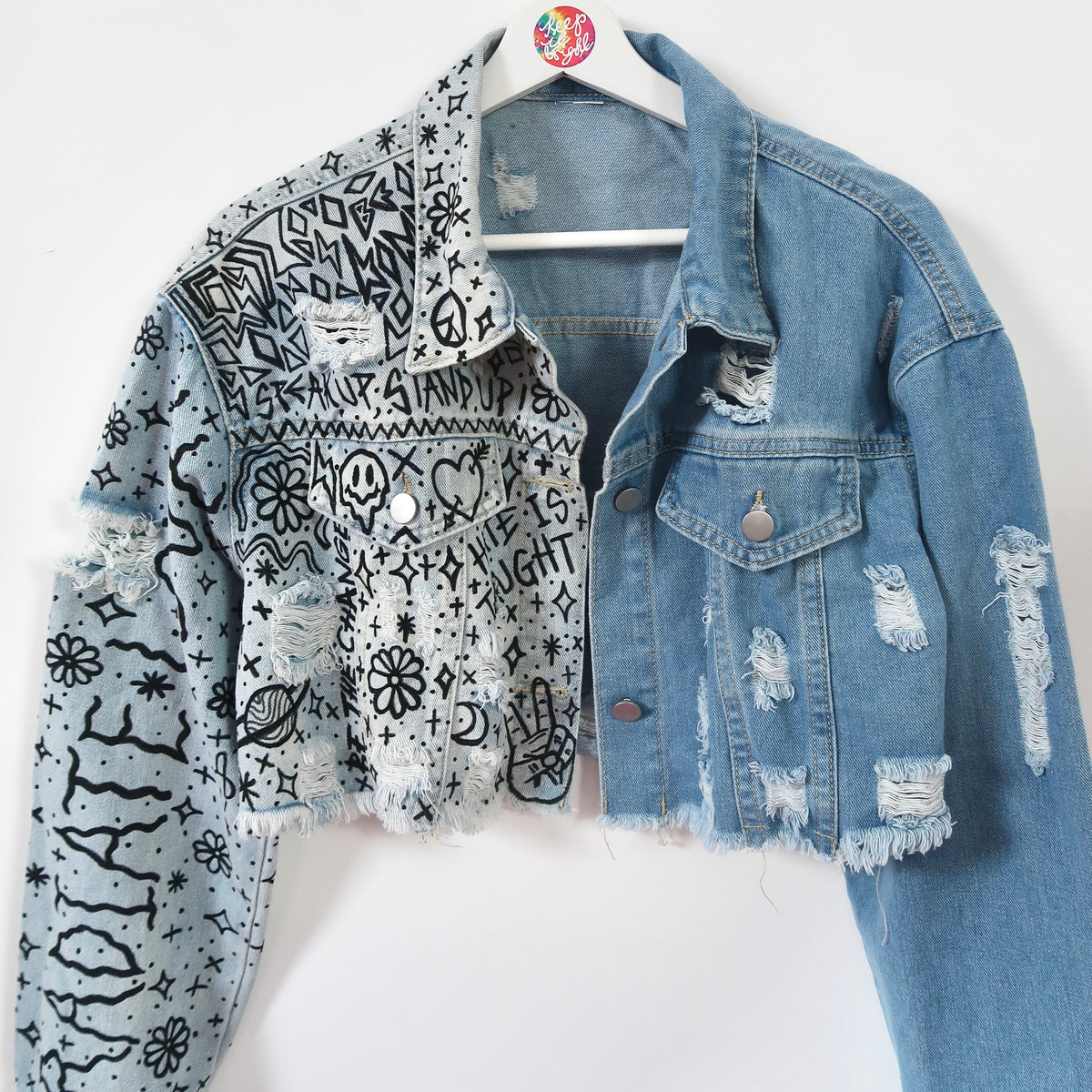the ‘heart on sleeve’ denim jacket