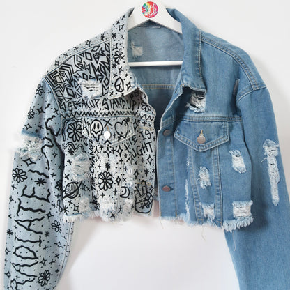 the ‘heart on sleeve’ denim jacket