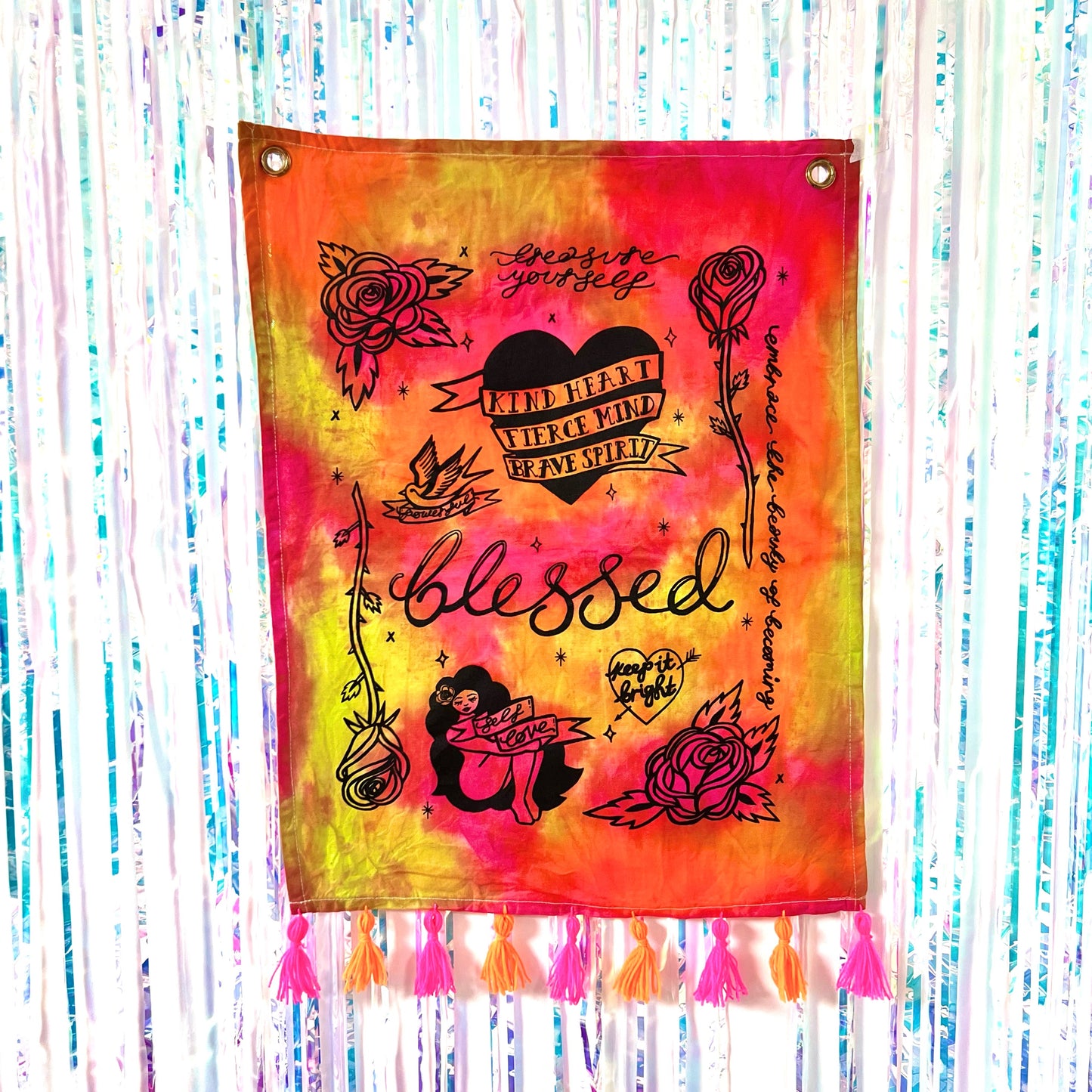 tattoo flash wall hanging - fruit punch