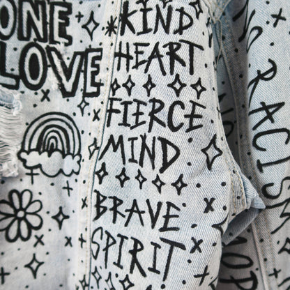 the ‘heart on sleeve’ denim jacket